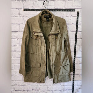 Brandon Thomas olive green lightweight utility jacket Size Small
